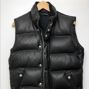 The Kooples leather men’s vest M.